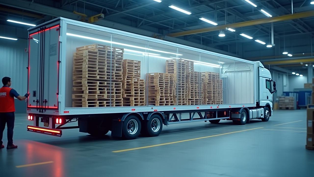 Illustration of efficient LTL consolidation versus empty truck space