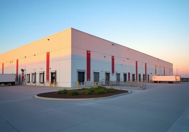 Industrial warehouse exterior at 2 MD FREIGHT Highland facility